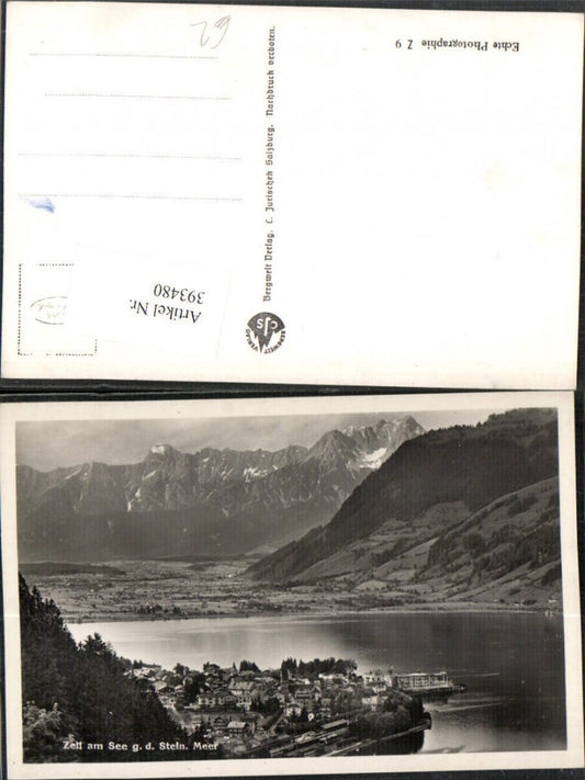 393480,Zell am See Totale geg. Steinernes Meer Bergkulisse