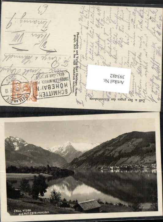 393482,Zell am See Teilansicht geg. Kitzsteinhorn Bergkulisse