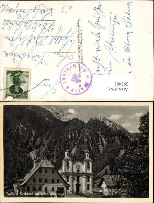 393497,Wallfahrtskirche Kirche Kirchental b. Lofer