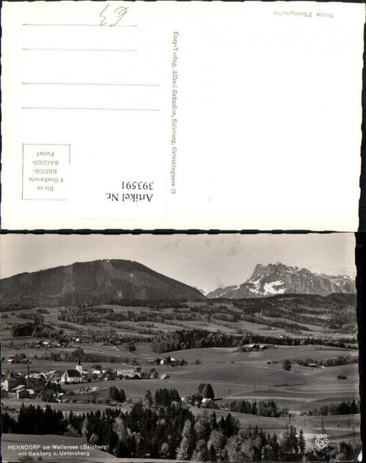 393591,Henndorf am Wallersee Totale m. Gaisberg u. Untersberg Bergkulisse pub Cosy 936