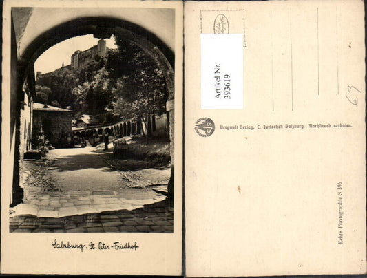 393619,Salzburg St. Peter Friedhof m. Festung