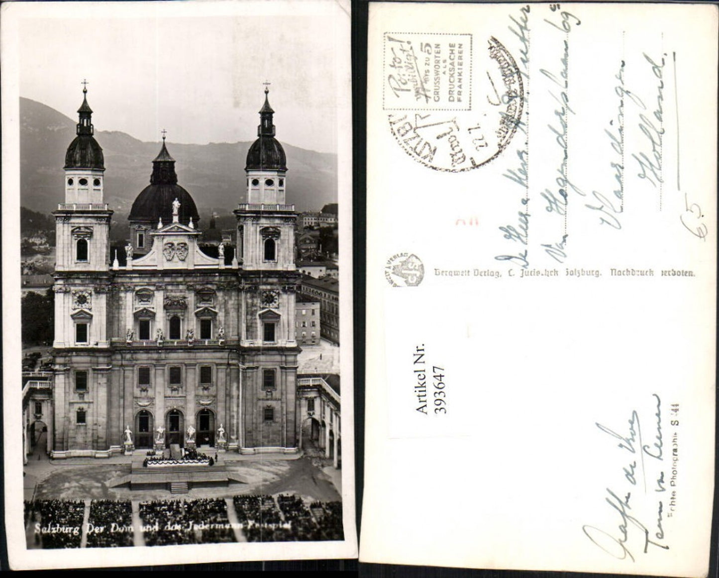 393647,Salzburg Dom Kirche Jedermann Festspiel