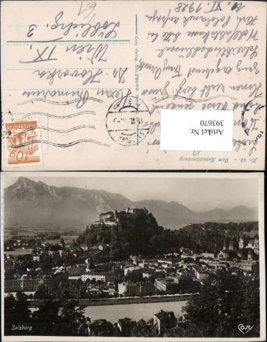 393670,Salzburg Totale m. Festung vom Kapuzinerberg Bergkulisse pub Cosy