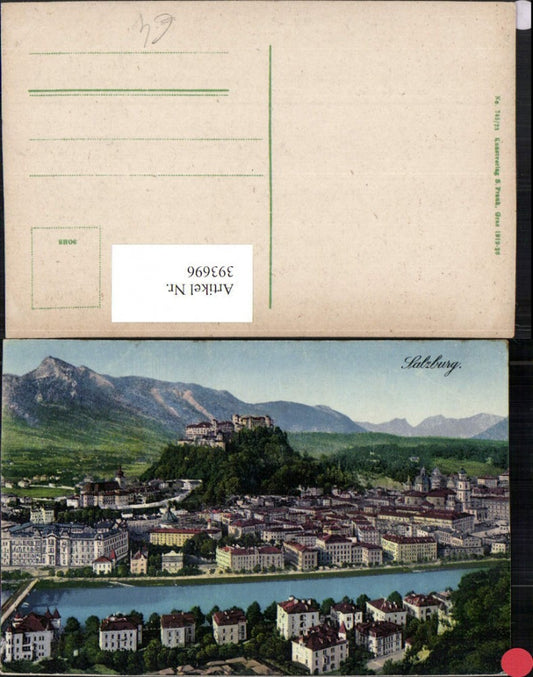 393696,Salzburg Totale m. Festung Bergkulisse