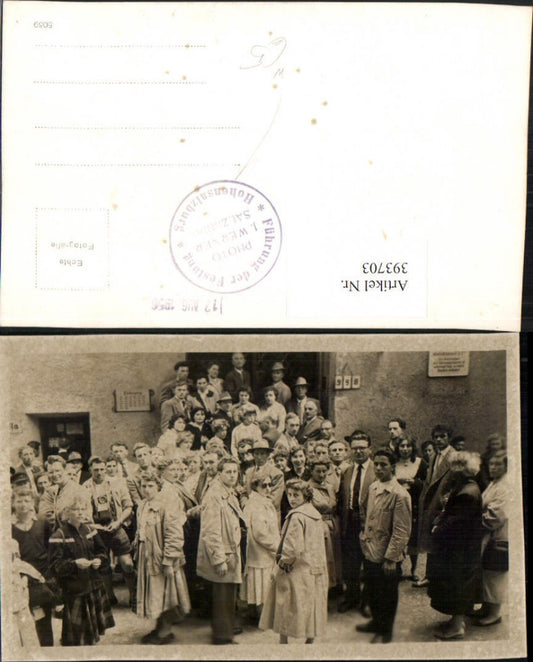 393703,Foto AK Salzburg Festung Hohensalzburg Führung Personen