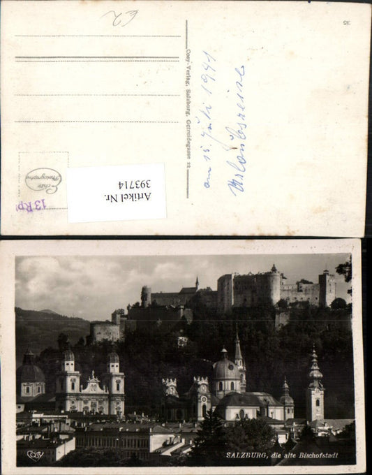 393714,Salzburg Teilansicht Kirchen m. Festung pub Cosy