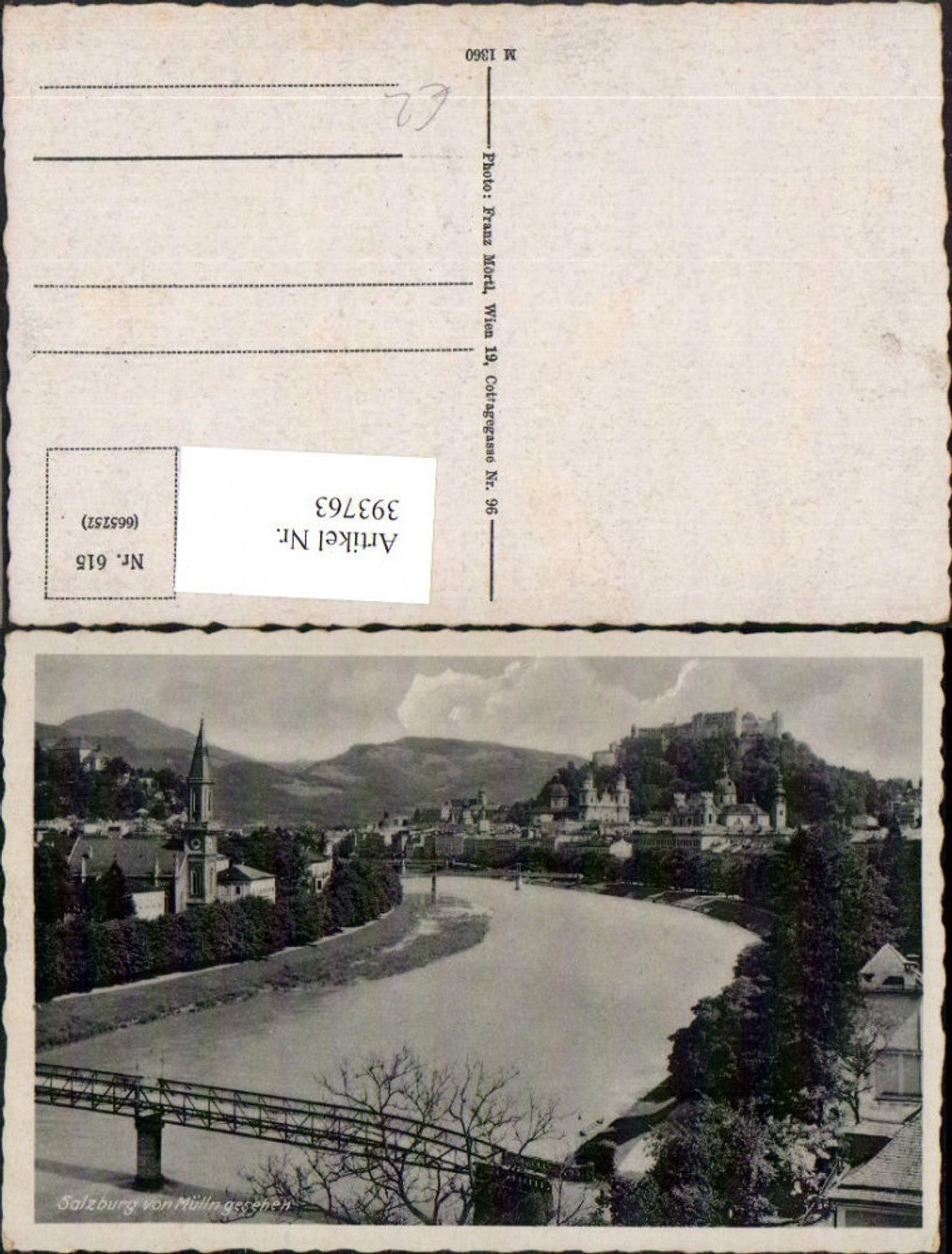 393763,Salzburg Teilansicht von Mülln Brücke