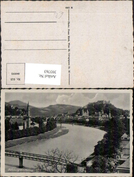 393763,Salzburg Teilansicht von Mülln Brücke