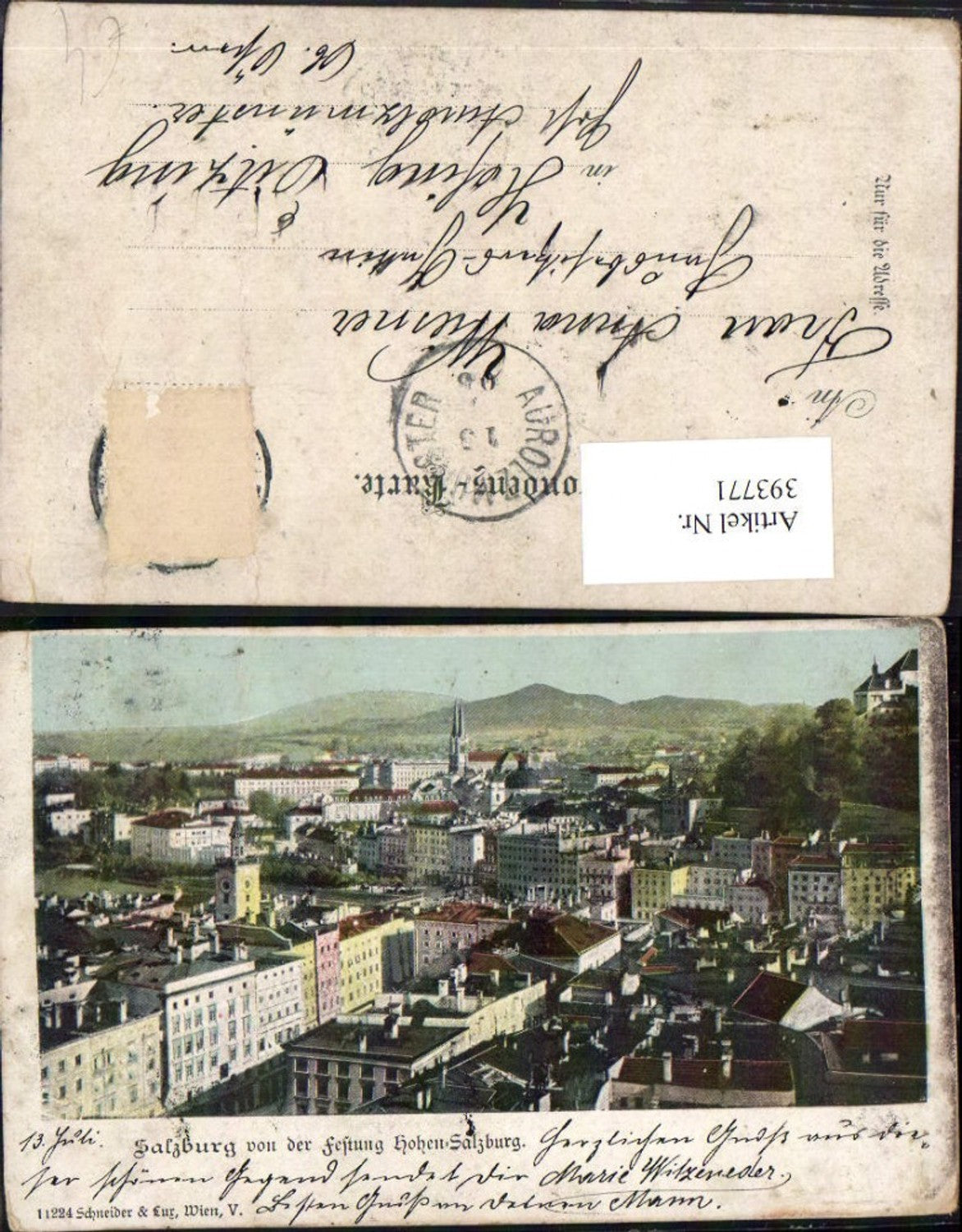 393771,Salzburg Teilansicht von d. Festung Hohensalzburg