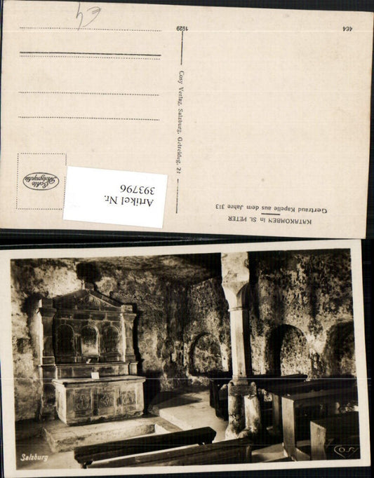 393796,Salzburg St. Peter Katakomben Gertraud Kapelle pub Cosy