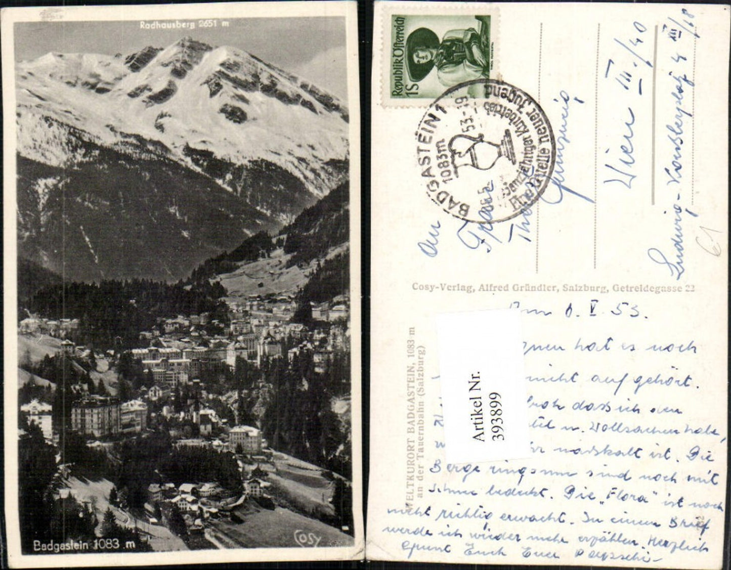 Alte Ansichtskarte – Old Postcard