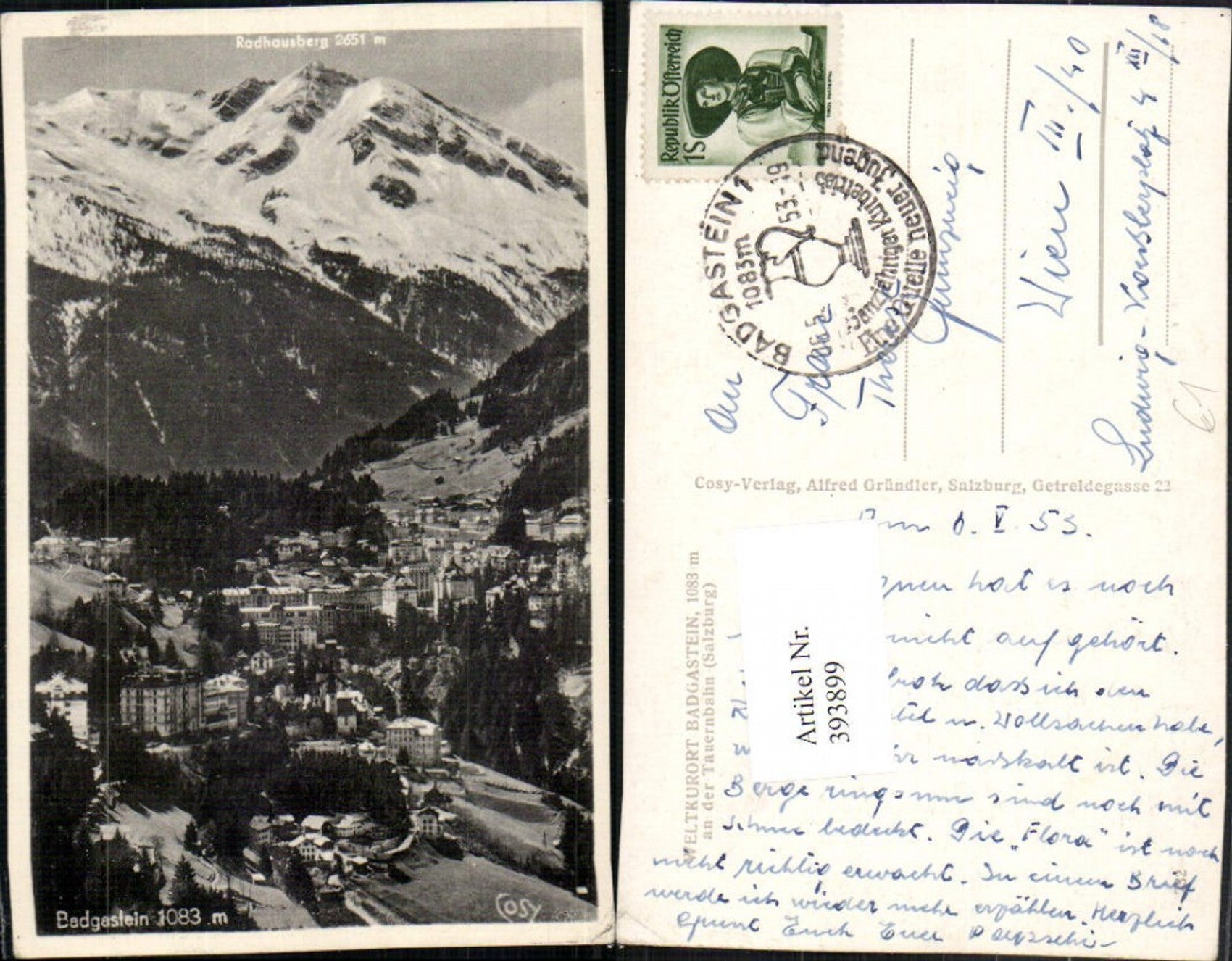 Alte Ansichtskarte – Old Postcard