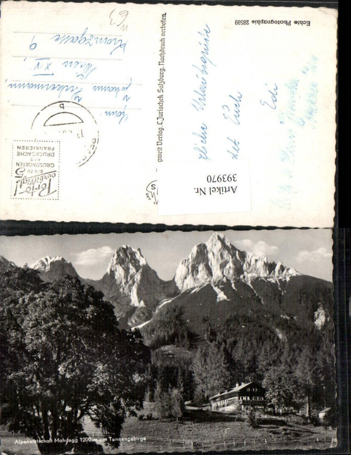 Alte Ansichtskarte – Old Postcard