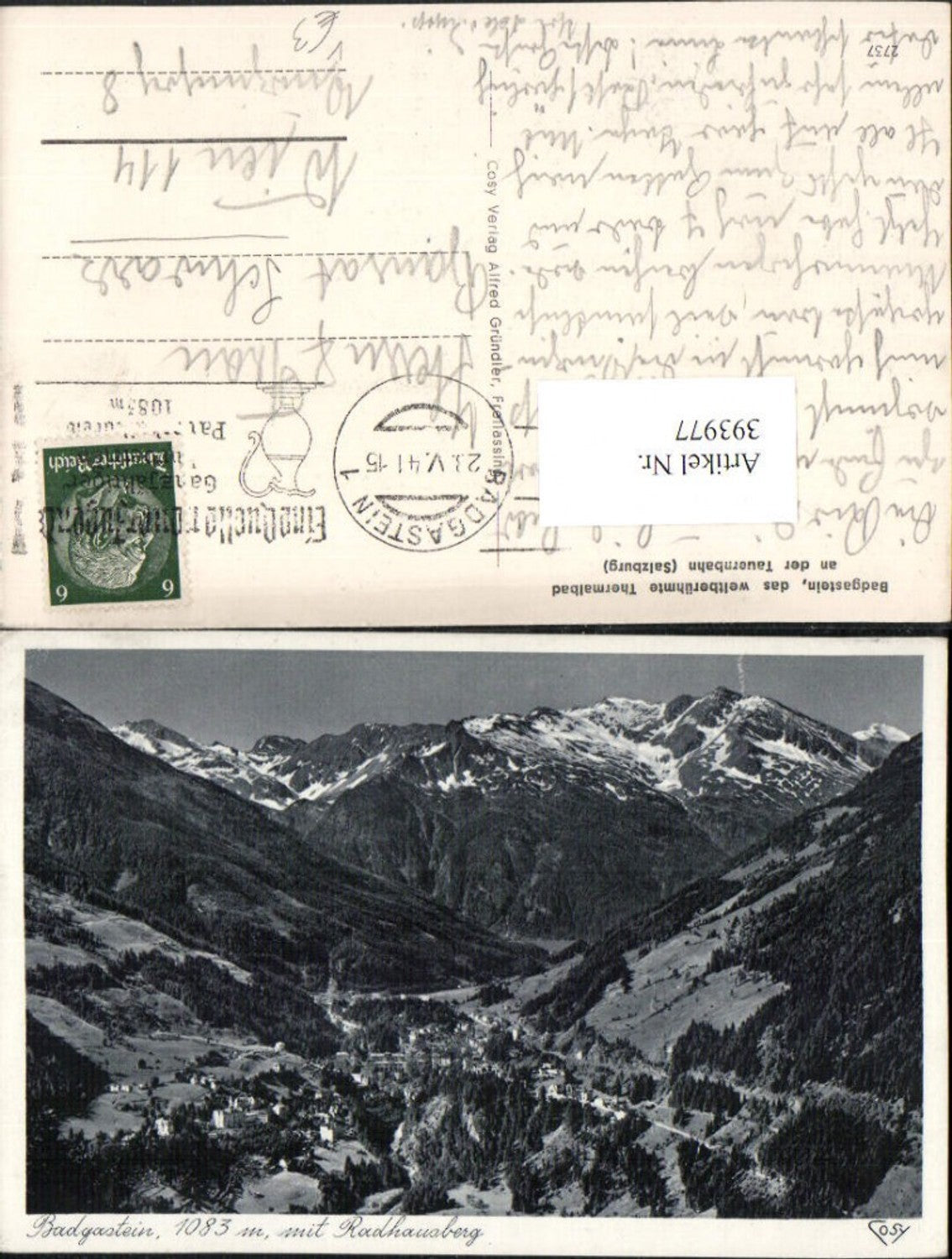Alte Ansichtskarte – Old Postcard