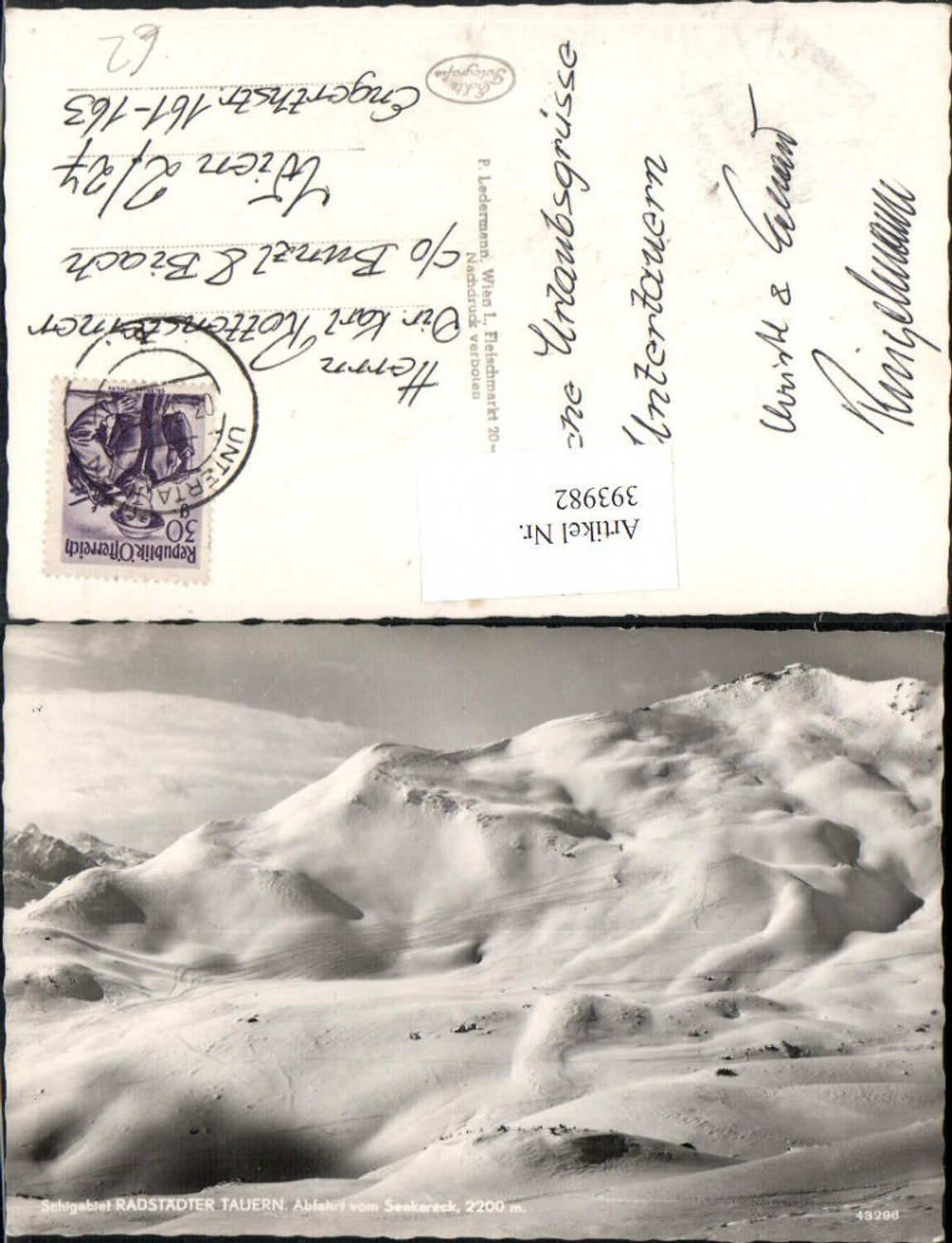 Alte Ansichtskarte – Old Postcard