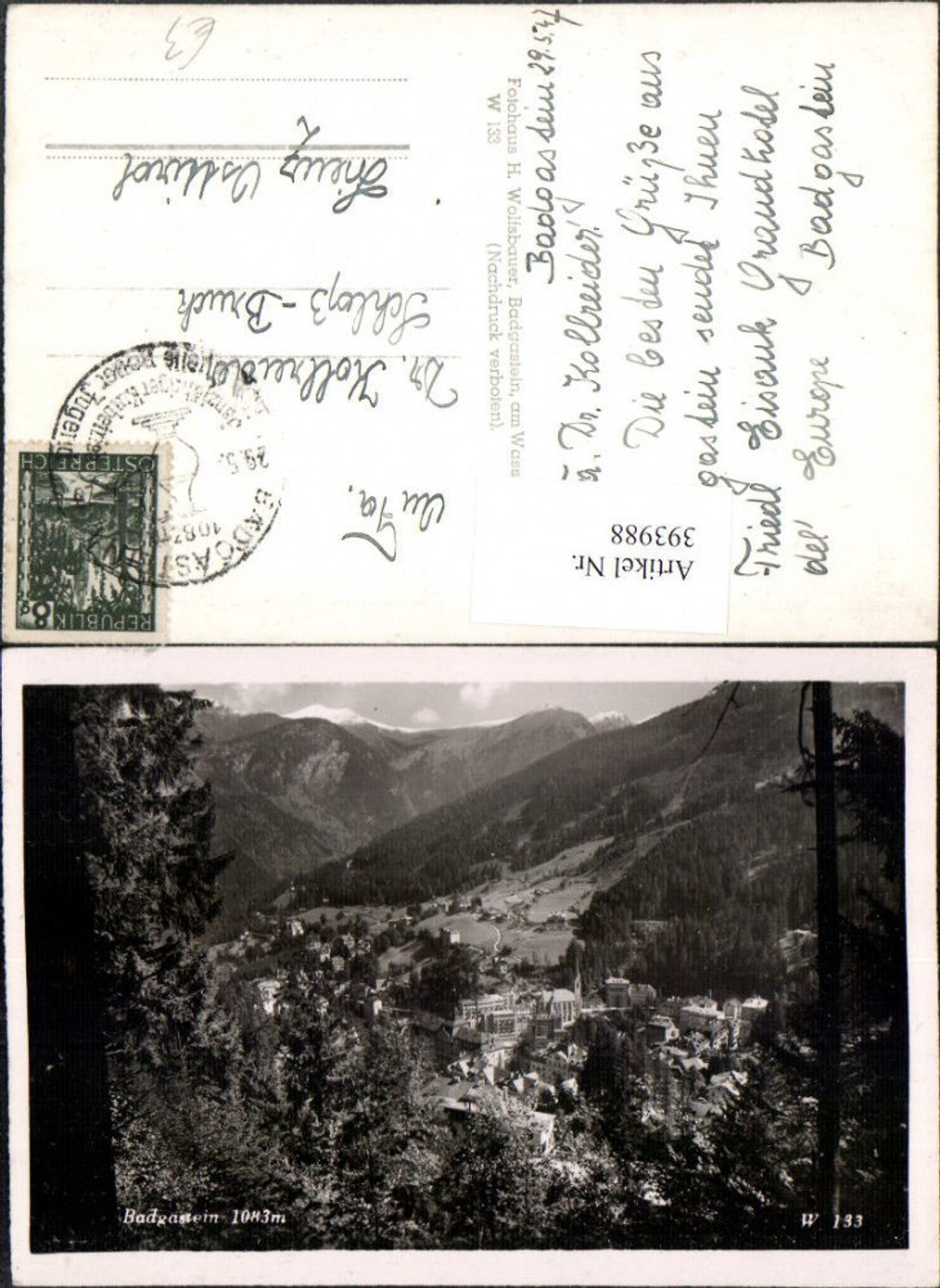Alte Ansichtskarte – Old Postcard
