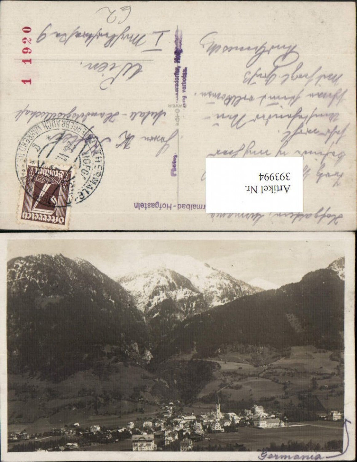 Alte Ansichtskarte – Old Postcard