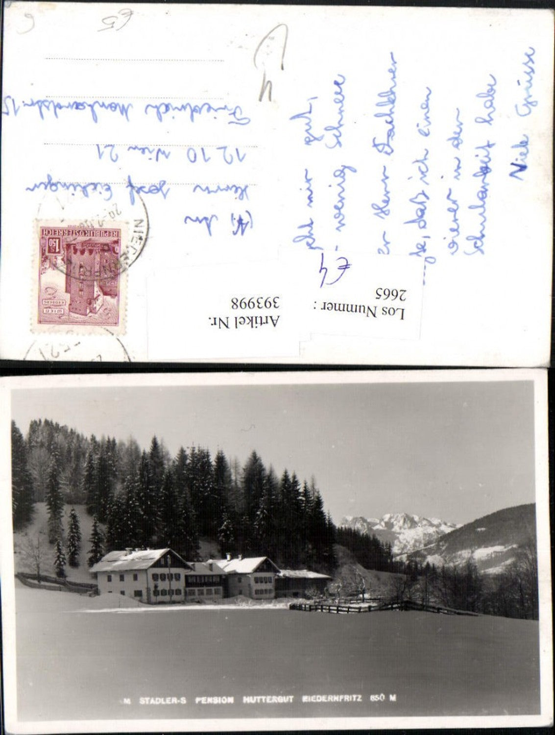Alte Ansichtskarte – Old Postcard