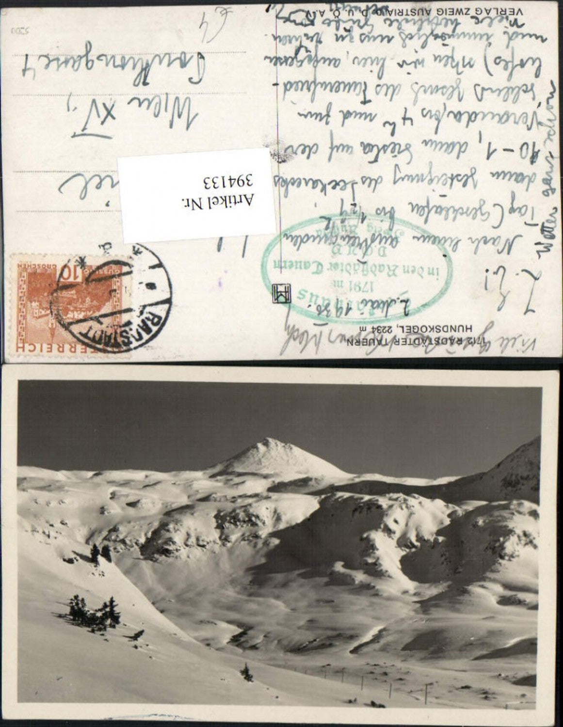 Alte Ansichtskarte – Old Postcard