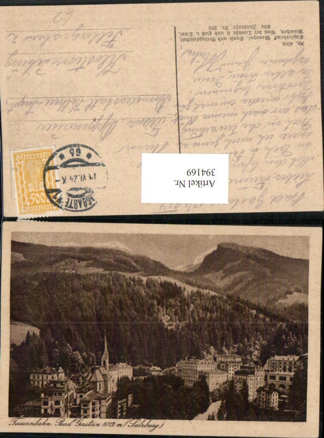 Alte Ansichtskarte – Old Postcard