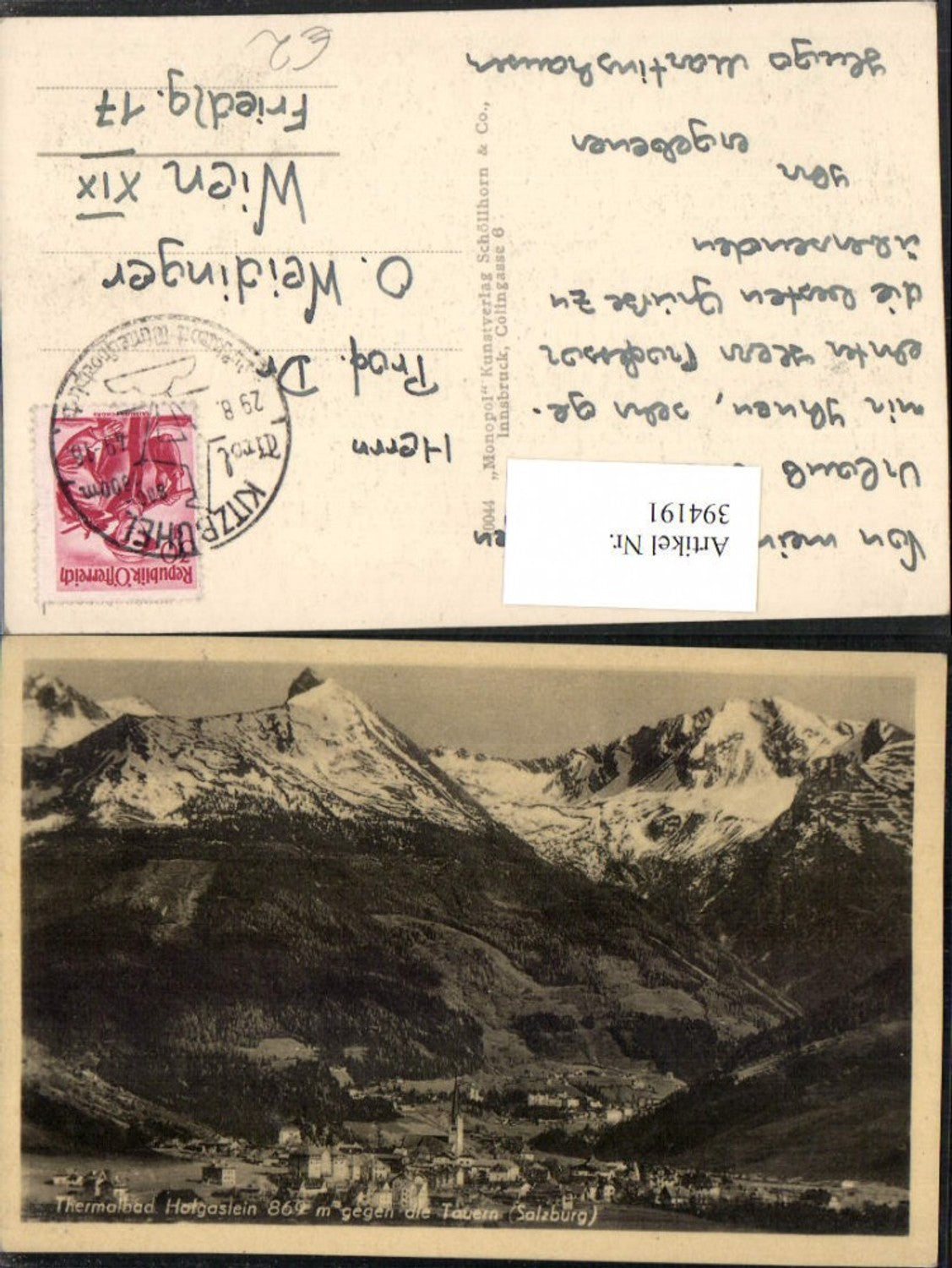 Alte Ansichtskarte – Old Postcard