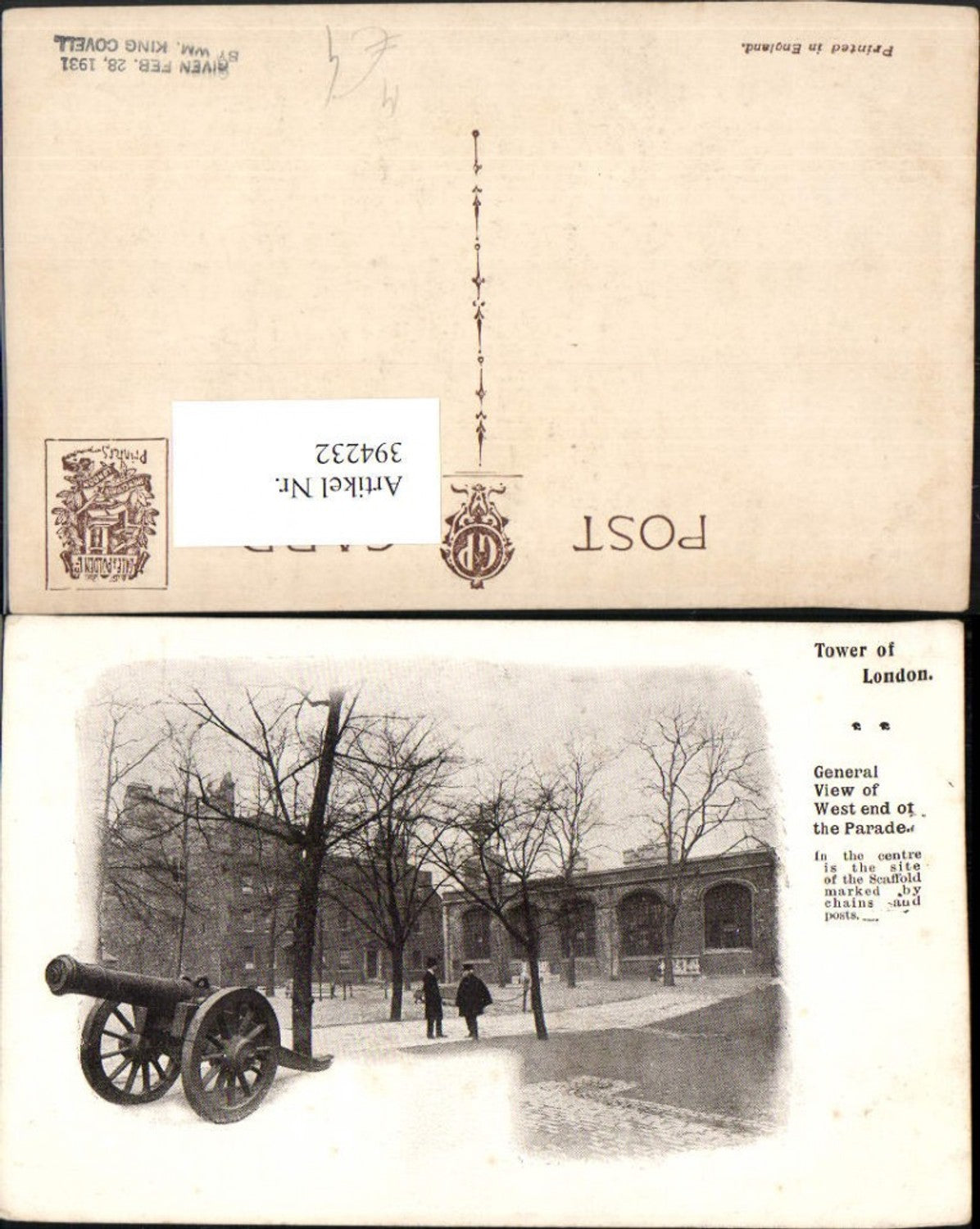Alte Ansichtskarte – Old Postcard