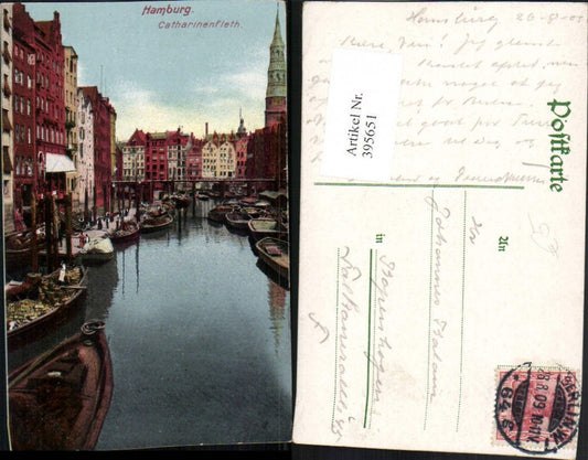 395651,Hamburg Catharinenfleth Kanal Boote