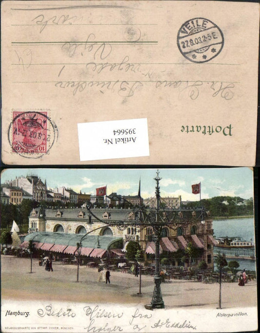 395664,Hamburg Alsterpavillon Restaurant pub Ottmar Zieher