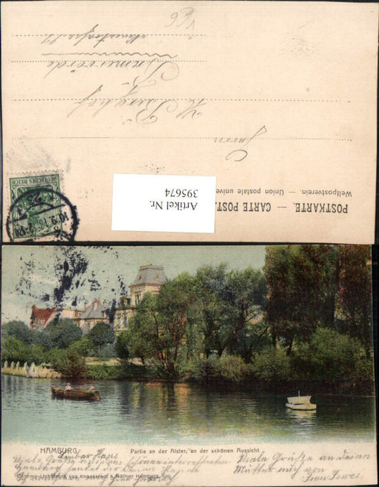 395674,Hamburg Partie an d. Alster an der schönen Aussicht pub Knackstedt & Näther 589