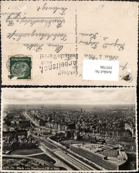 395706,Berlin Teilansicht vom Funkturm