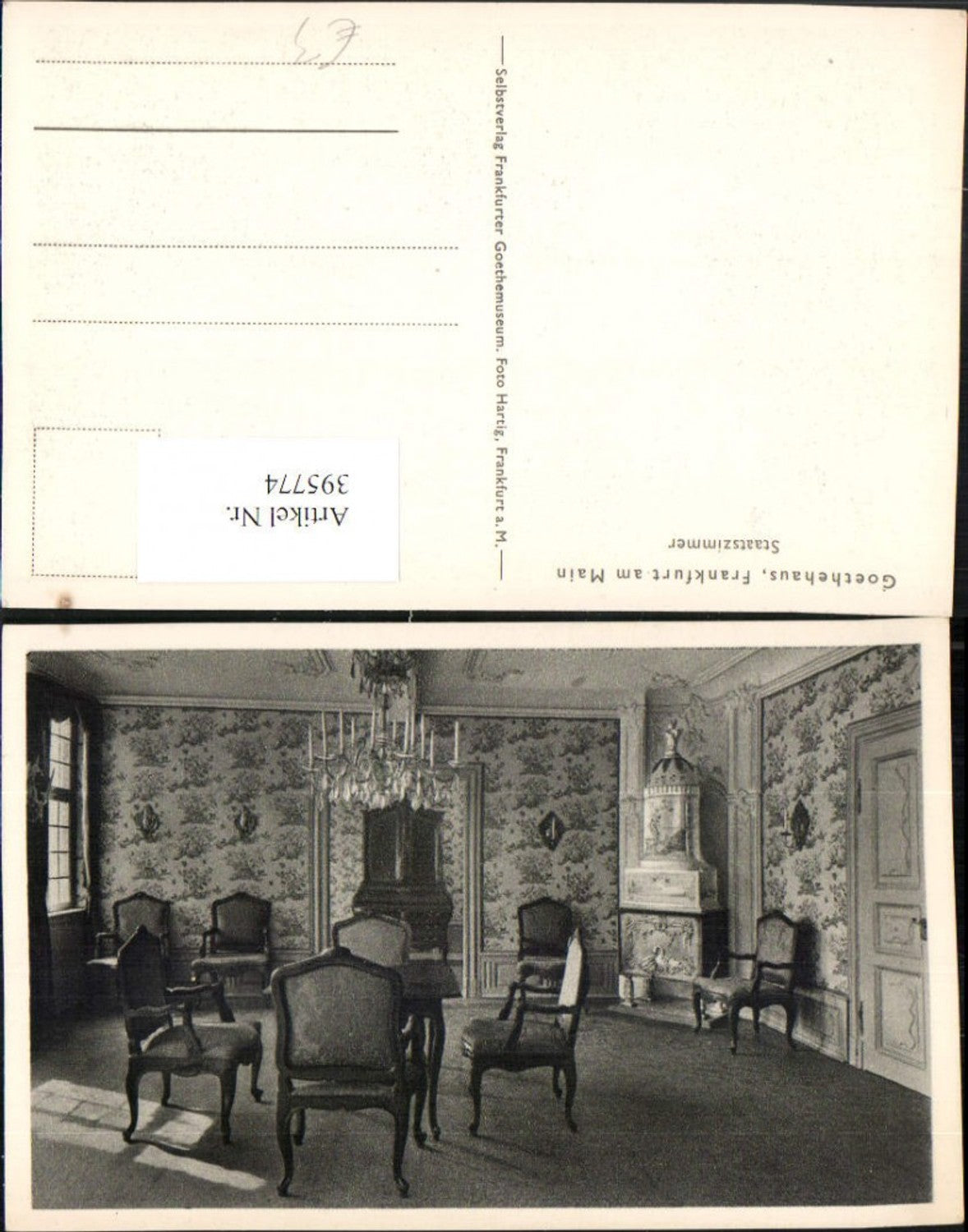 395774,Frankfurt am Main Goethehaus Staatszimmer Innenansicht