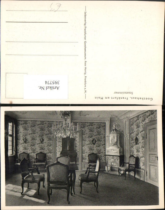 395774,Frankfurt am Main Goethehaus Staatszimmer Innenansicht