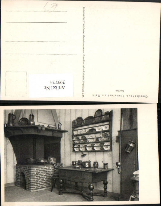 395775,Frankfurt am Main Goethehaus Küche Innenansicht