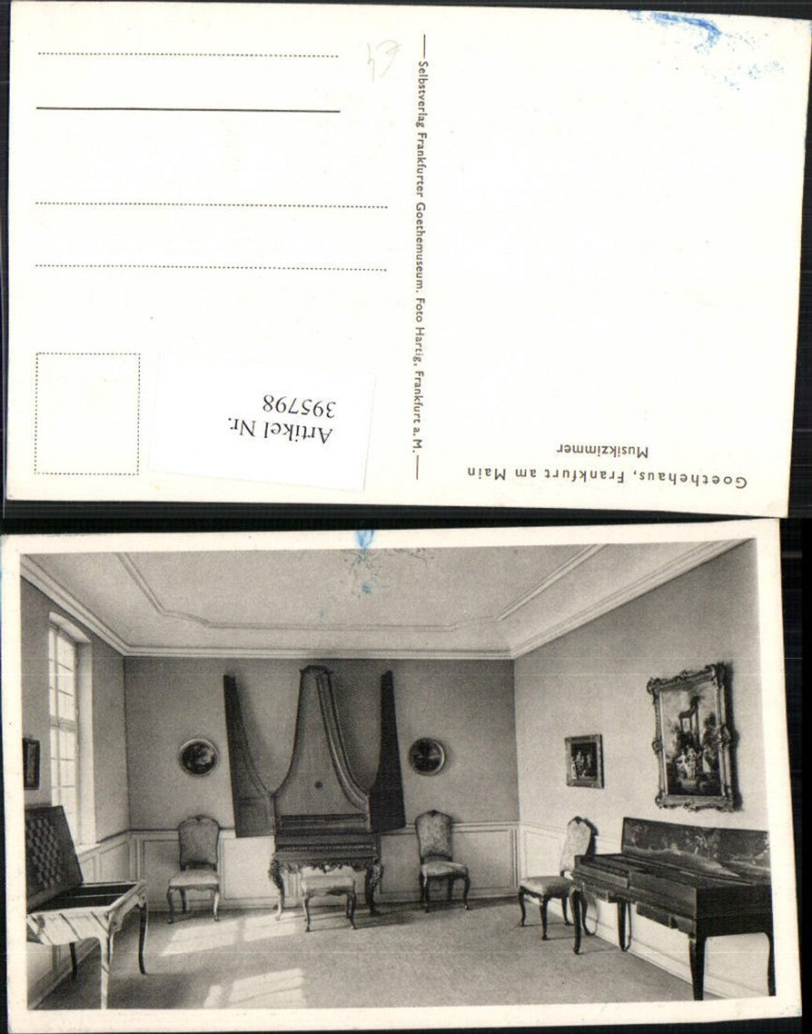 395798,Frankfurt am Main Goethehaus Musikzimmer Klavier