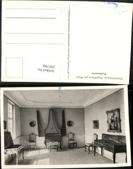 395798,Frankfurt am Main Goethehaus Musikzimmer Klavier