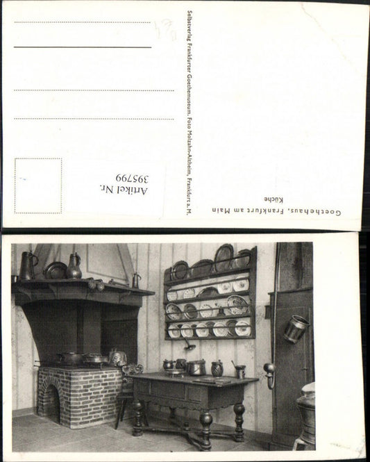 395799,Frankfurt am Main Goethehaus Küche Innenansicht