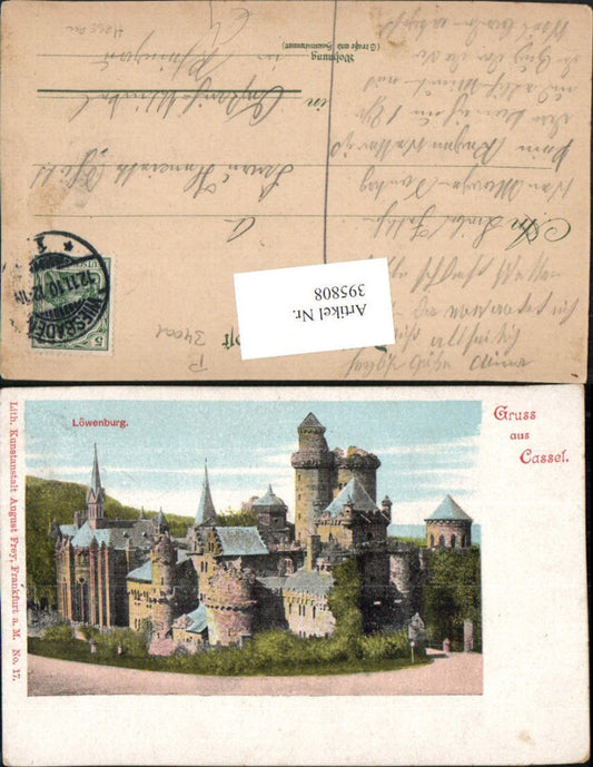 395808,Gruß aus Cassel Kassel Löwenburg