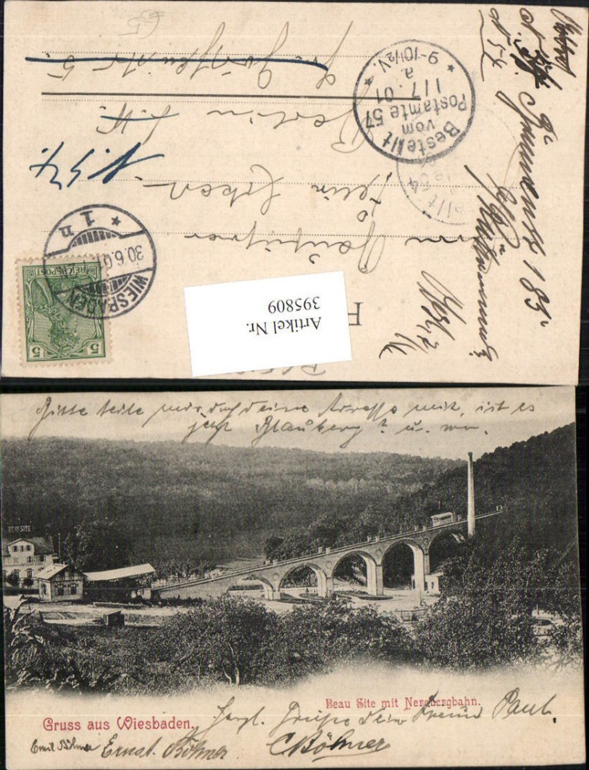 395809,Gruß aus Wiesbaden Beau Site m. Nerobergbahn