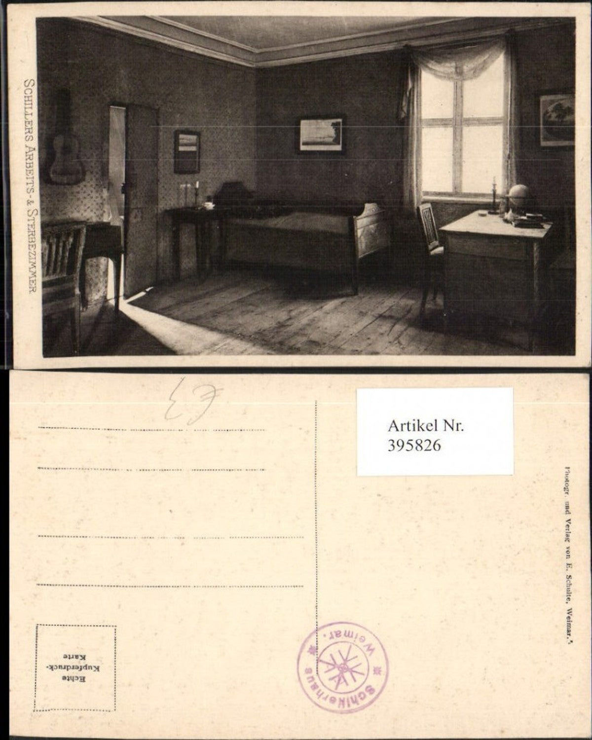 395826, Weimar Schiller's study and death chamber, interior view
