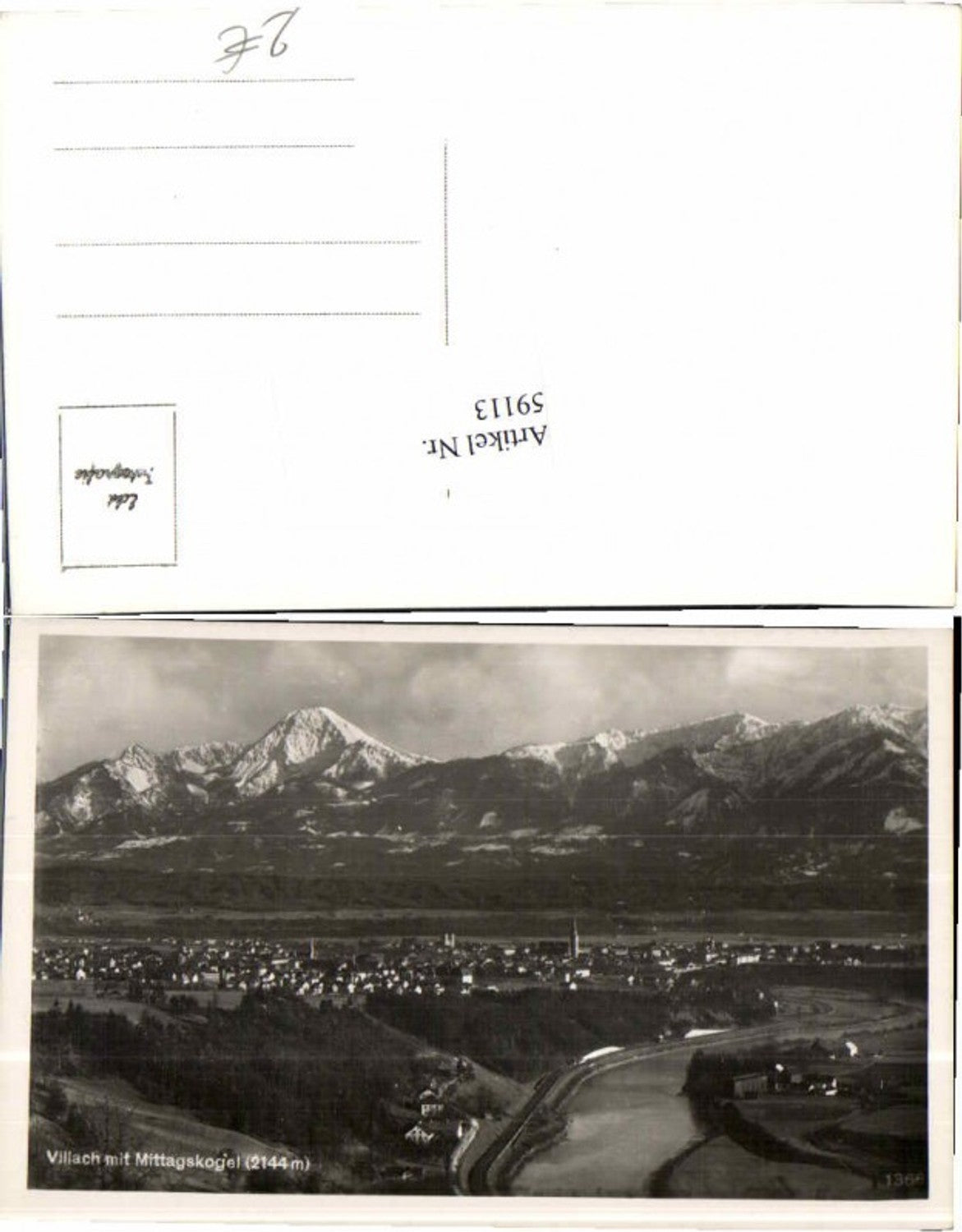 59113,Villach m. Mittagskogel 1935