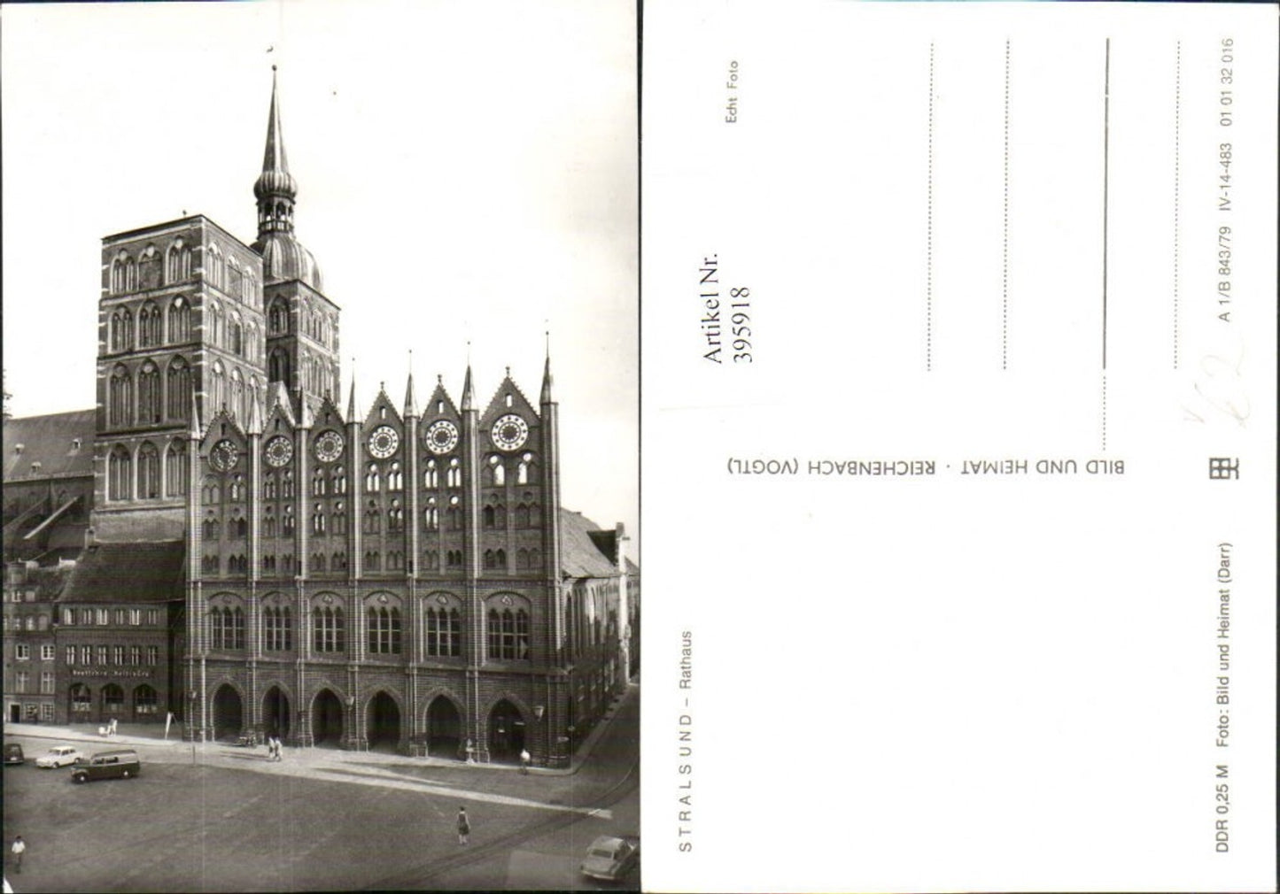 395918,Stralsund Rathaus Gebäude pub VEB