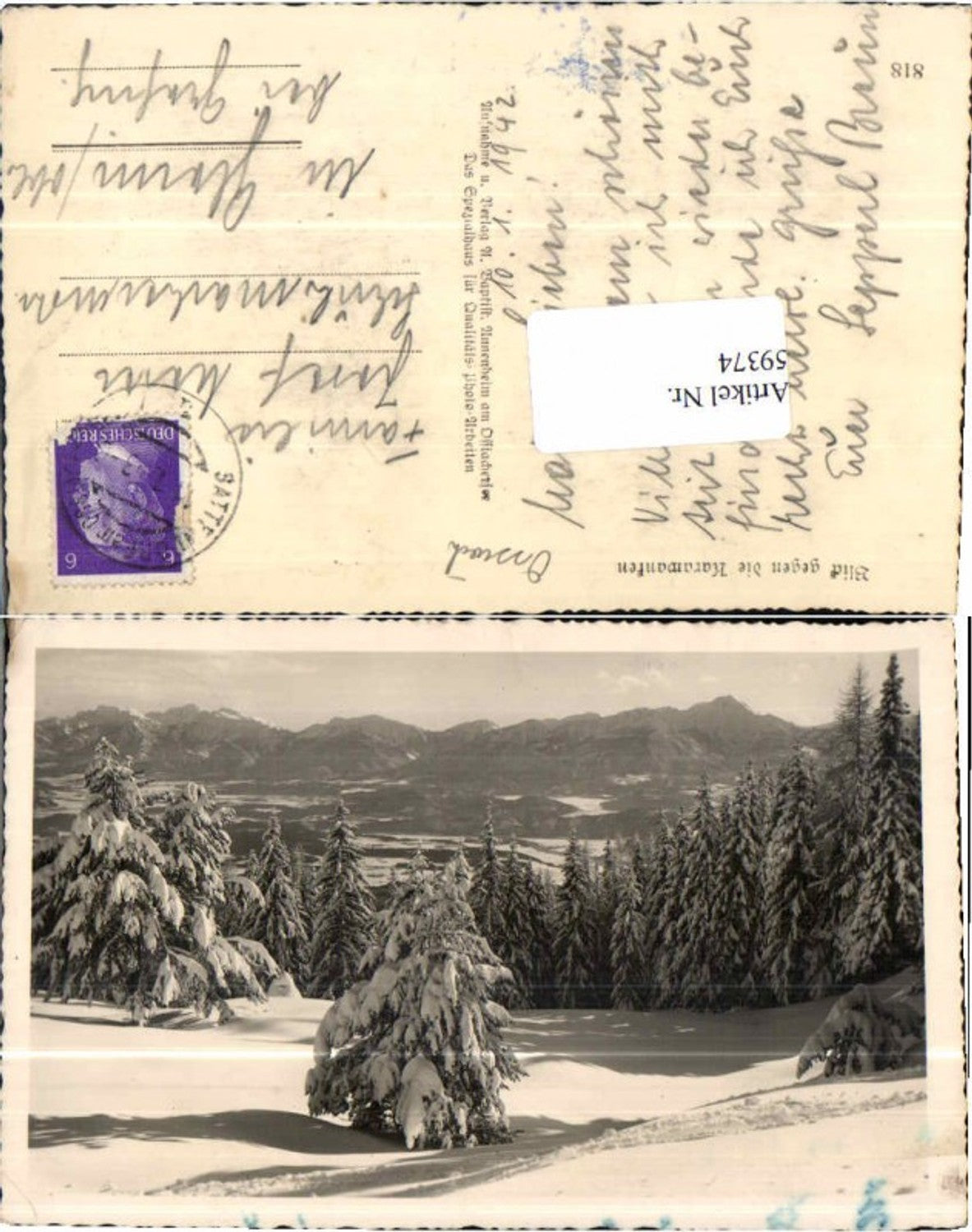 Alte Ansichtskarte – Old Postcard