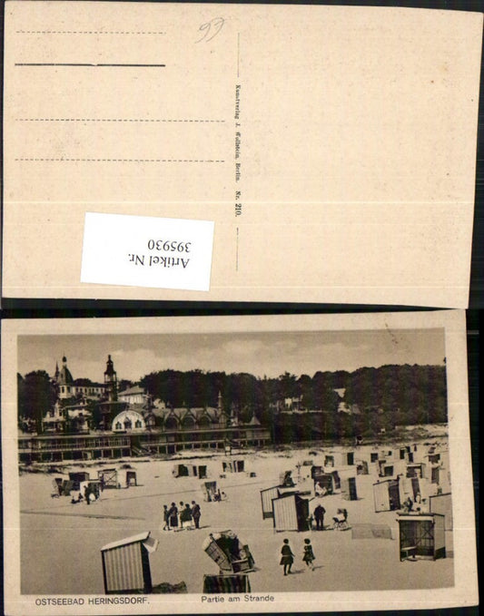 395930,Ostseebad Heringsdorf Partie am Strand Strandleben