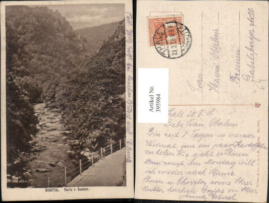 395984,Bodetal b. Thale im Harz Partie v. Bodetor Fluss