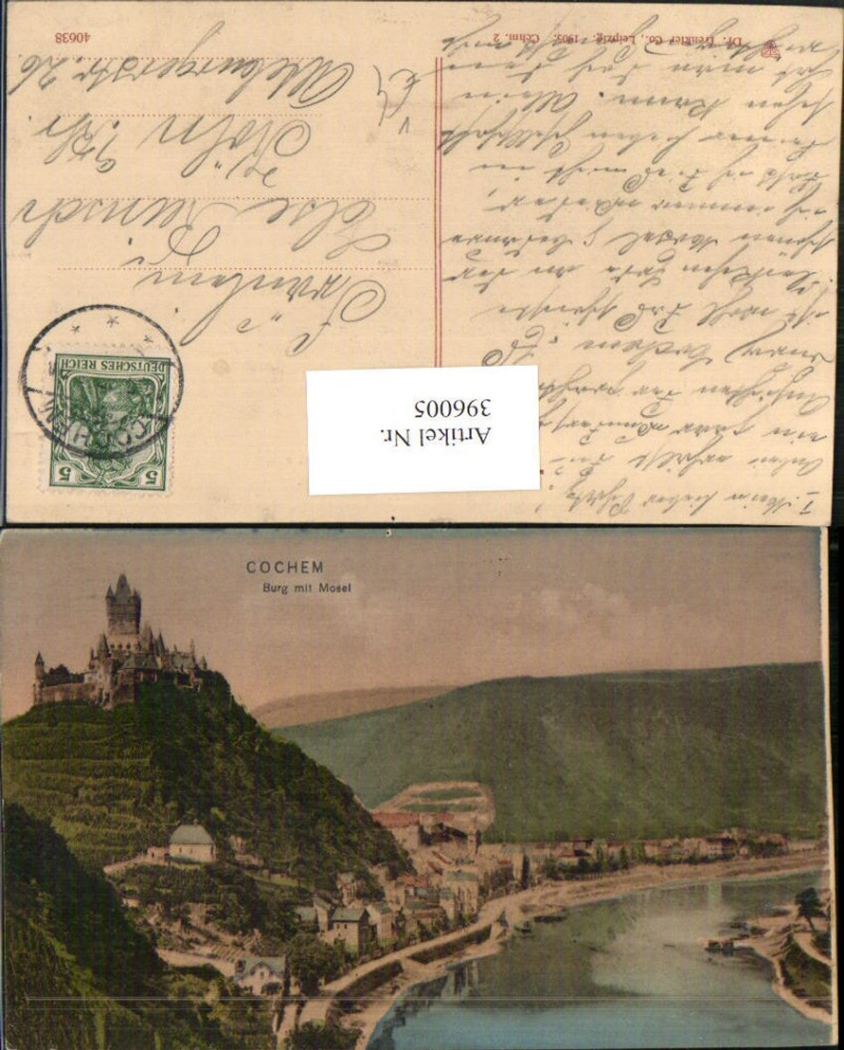 396005,Cochem an d. Mosel Totale m. Burg pub Trenkler Co