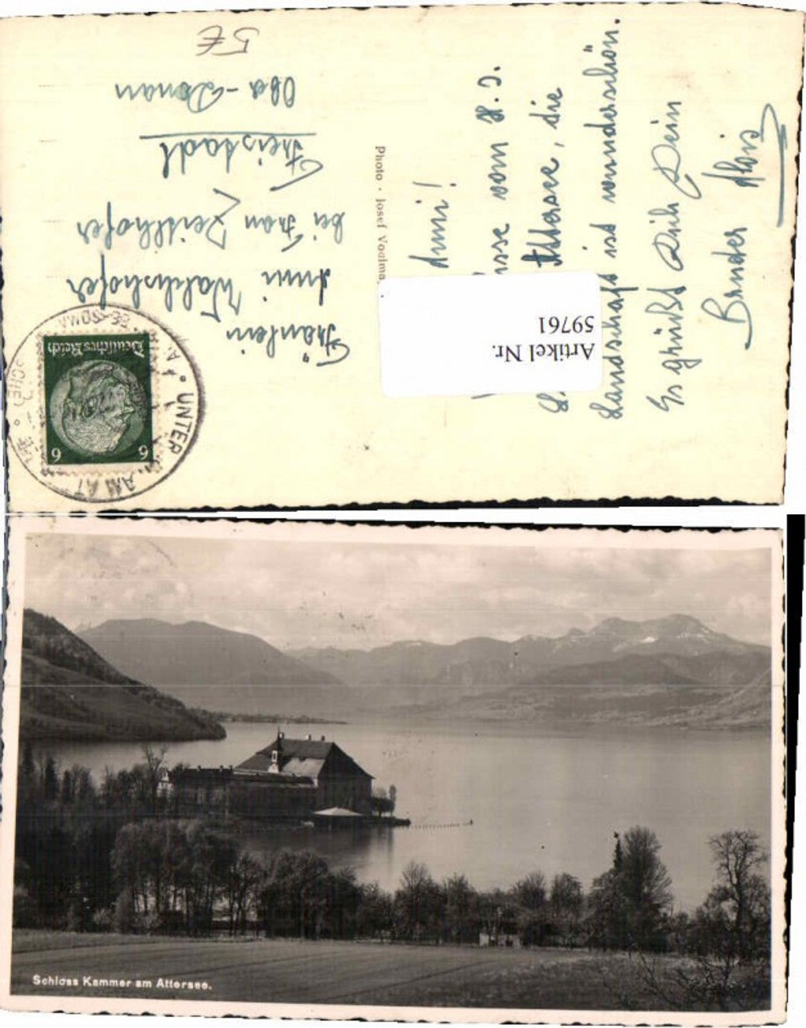 59761,Schloss Kammer am Attersee 1937