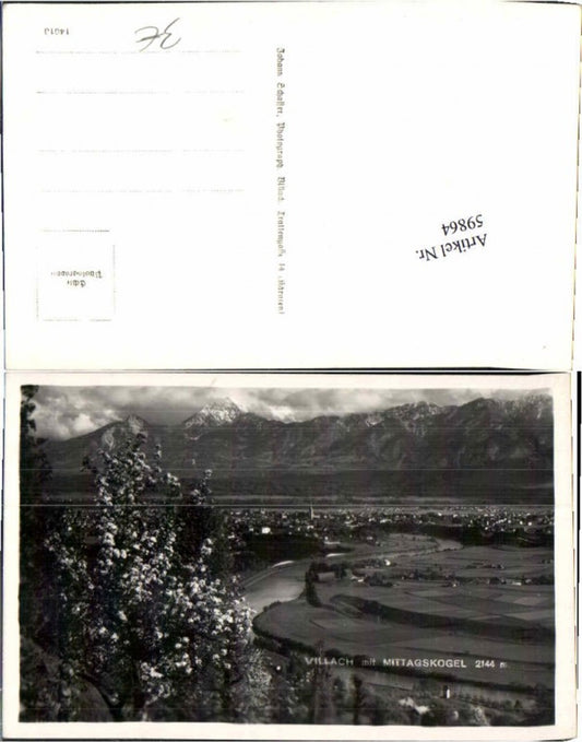 59864,Villach m. Mittagskogel 1935