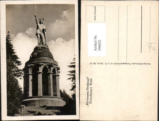 396052,Teutoburger Wald Hermanns-Denkmal Statue b. Detmold