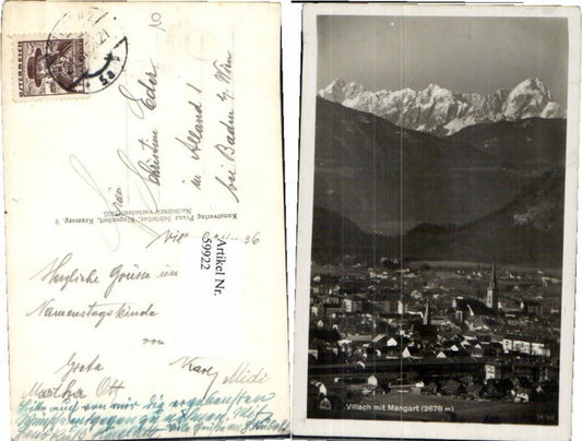 59922,Villach m. Mangart pub Schilcher