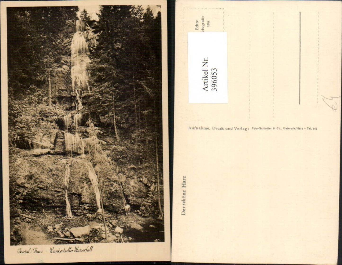 396053,Okertal im Harz Romkerhaller Wasserfall b. Goslar